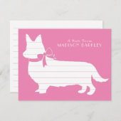 Corgi Puppy Dog Pembroke Welsh Hartelijk dank Bedankkaart (Voorkant / Achterkant)