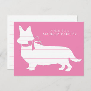 Corgi Puppy Dog Pembroke Welsh Hartelijk dank Bedankkaart