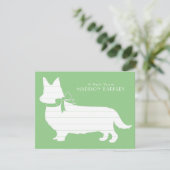 Corgi Puppy Dog Pembroke Welsh Hartelijk dank Bedankkaart (Staand voorkant)