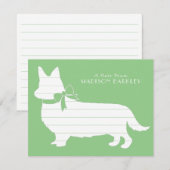 Corgi Puppy Dog Pembroke Welsh Hartelijk dank Bedankkaart (Voorkant / Achterkant)