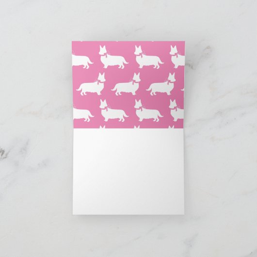 Corgi Puppy Dog Pembroke Welsh Note Card Notitiekaartje (Binnen)