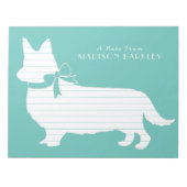 Corgi Puppy Dog Pembroke Welsh Notepad Notitieblok (Voorkant)