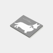 Corgi Puppy Dog Pembroke Welsh Post-it Notes (Schuin)