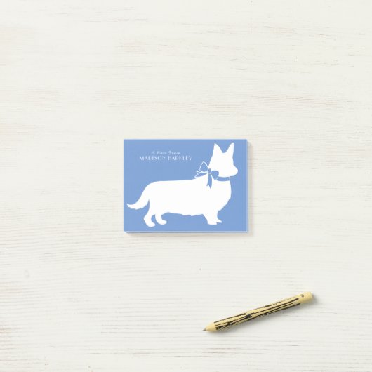Corgi Puppy Dog Pembroke Welsh Post-it® Notes (Op bureau)