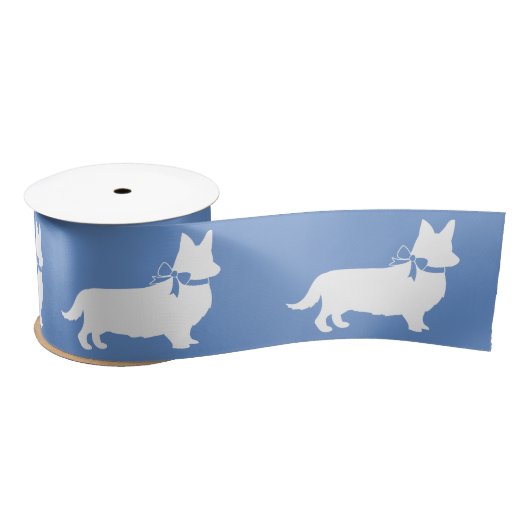 Corgi Puppy Dog Pembroke Welsh Satijnen Lint (Spoel)