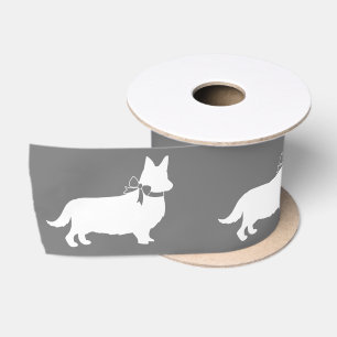 Corgi Puppy Dog Pembroke Welsh Satin Ribbon Satijnen Lint