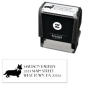 Corgi Puppy Dog Pembroke Welsh Zelfinktende Stempel (In situ)