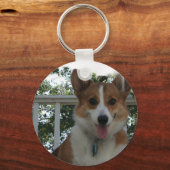 Corgi Puppy Dog Sleutelhanger (Voorkant)