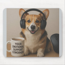 Corgi Puppy Emotionele Ondersteuning Muismat