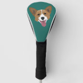 Corgi Puppy Golfheadcover (Voorkant)
