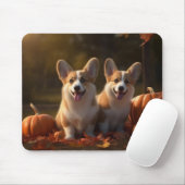 Corgi Puppy Herfst Delight Pompoen Muismat (Met muis)