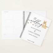 Corgi puppy hond liefde bruiloft planner (Display)