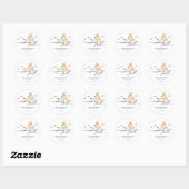 Corgi puppy Honden Wensput Ronde Sticker (Vel)
