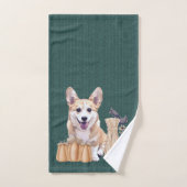 Corgi Puppy in het najaar Bad Handdoek (Handdoek)