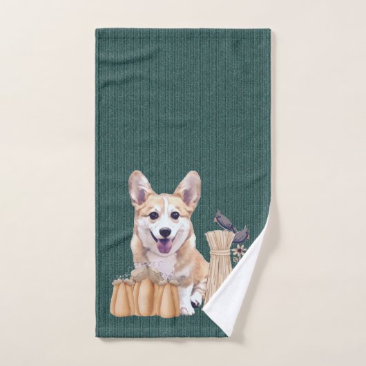 Corgi Puppy in het najaar Bad Handdoek (Handdoek)