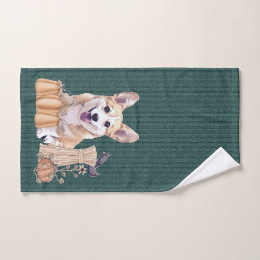 Corgi Puppy in het najaar Bad Handdoek (Handdoek)