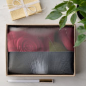 Corgi Puppy in rode rozen Tissuepapier (Geschenk)