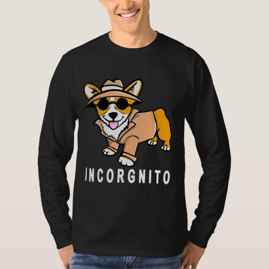 Corgi Puppy Incognito Dog T-shirt (Voorkant)