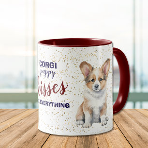 Corgi puppy kisses repareren alles mok
