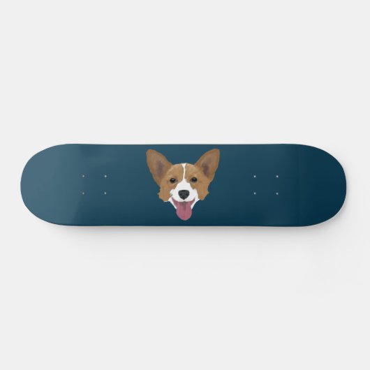 Corgi Puppy Persoonlijk Skateboard (Horizontaal)