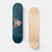 Corgi Puppy Persoonlijk Skateboard (Voorkant)