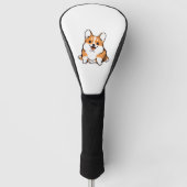 Corgi Puppy Schattige Hondenliefhebber Retro Golfheadcover (Voorkant)