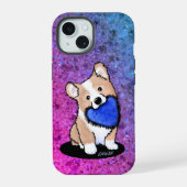 Corgi Puppy Telefoonhoes iPhone 15 Case (Achterkant)