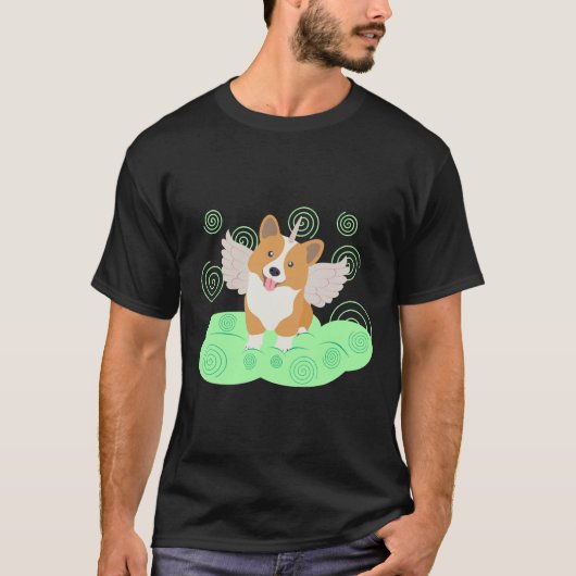 Corgi Puppy Unicorn T-shirt (Voorkant)