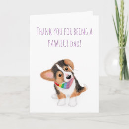 Corgi puppy Vaderdag card van de hond Kaart