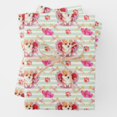 Corgi Puppy Valentijnsdag Wrapping Paper (In situ)
