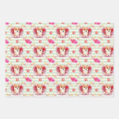 Corgi Puppy Valentijnsdag Wrapping Paper (Voorkant)