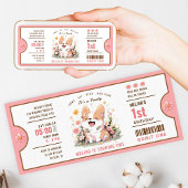 Corgi Puppy Verjaardag Ticket Uitnodiging | Schatt