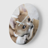 Corgi Puppy Wall klok (Hoek)