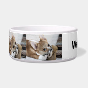 Corgi Puppy "We houden van Corgis" Voerbakje