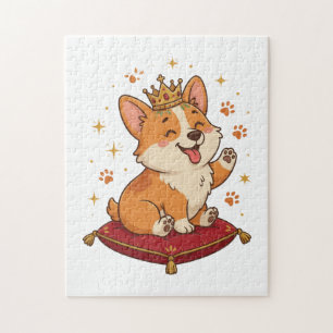 Corgi-puzzel Cute Royal Corgi King-liefhebber Cade Legpuzzel