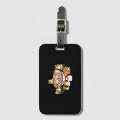 Corgi Ramen Sushi Bagagelabel (Voorkant (verticaal))