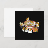 Corgi Ramen Sushi Bedankkaart (Voorkant / Achterkant)
