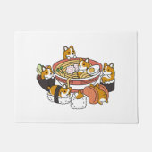 Corgi Ramen Sushi Deurmat (Voorkant)