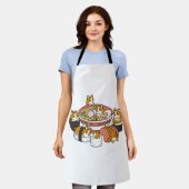 Corgi Ramen Sushi Schort (Gedragen)