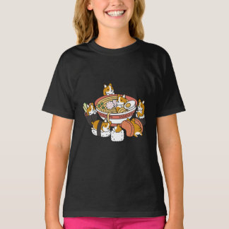 Corgi Ramen Sushi T-shirt