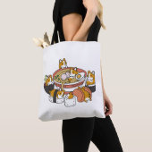 Corgi Ramen Sushi Tote Bag (Dichtbij)