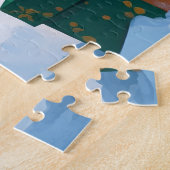 Corgi Rent in de Sneeuw met Kerstmuts Legpuzzel (Zijkant)