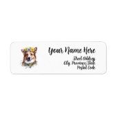Corgi Retouradreslabel Etiket (Voorkant)