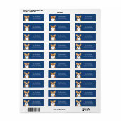 Corgi Retouradreslabels Etiket (Full Sheet)