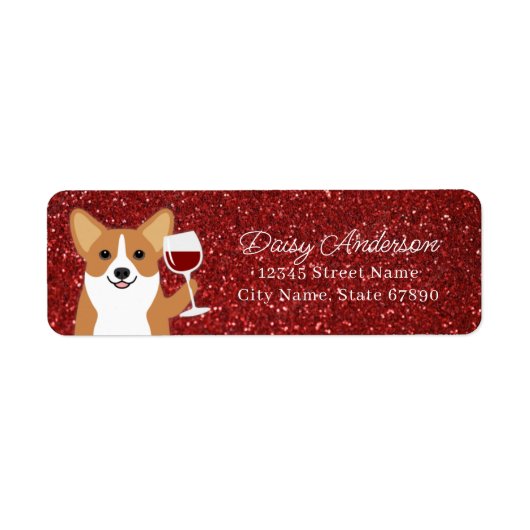 Corgi Retouradreslabels Etiket (Voorkant)
