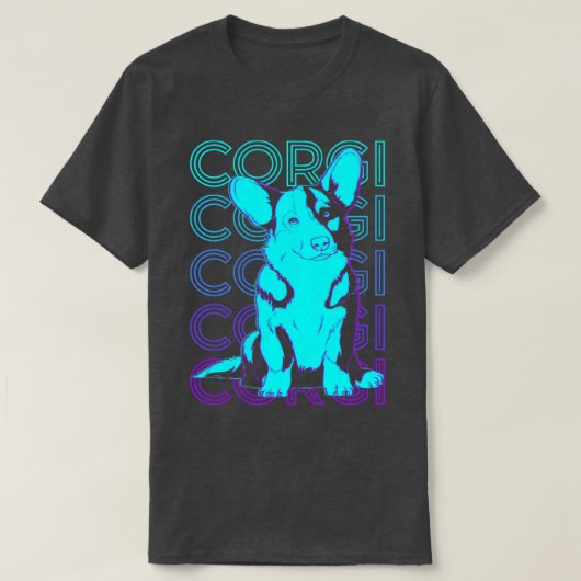 Corgi Retro Gift T-shirt (Design voorkant)