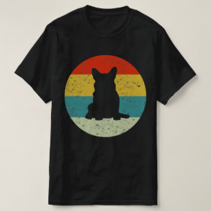 corgi retro  silhouette 70s t-shirt