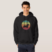 Corgi  Retro Sunset Hoodie (Voorkant volledig)