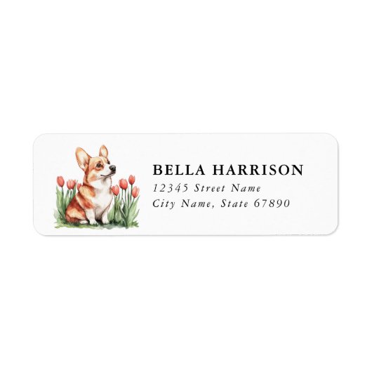 Corgi Return Address Labels (Voorkant)