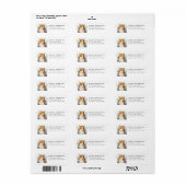 Corgi Return Address Labels (Full Sheet)